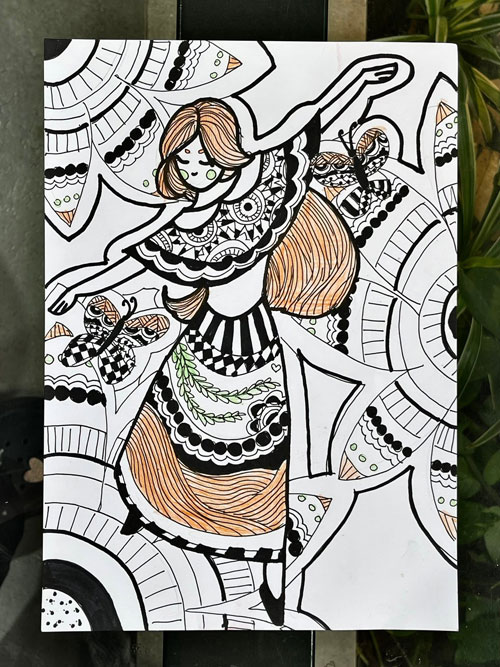 Trải nghiệm Zentangle v&agrave; Doodle của c&aacute;c bạn trường tiểu học