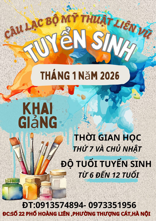 Câu lạc bộ mỹ thuật tuyển sinh