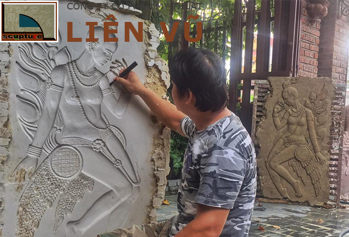 Điêu khắc Liên Vũ- trực tiếp thiết kế tạo mẫu và sản xuất phù điêu composite