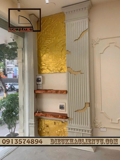 công trình điêu khắc tại tiệm chụp ảnh