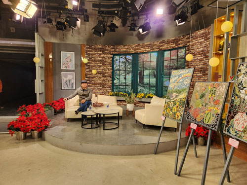 nhà điêu khắc Nguyễn Văn Vũ tại Chương trình Café sáng