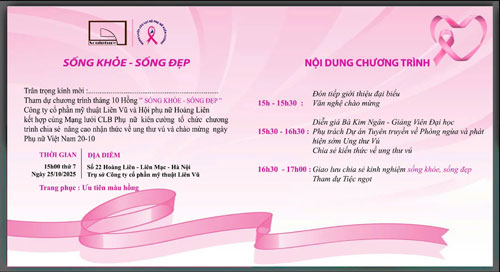 Thư mời triển lãm tranh Tái Sinh