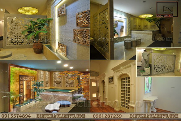 ứng dụng điêu khắc trong trang trí nội ngoại thất