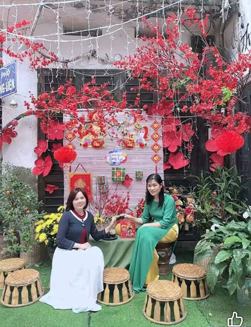 Góc xuân của Điêu Khắc Liên Vũ