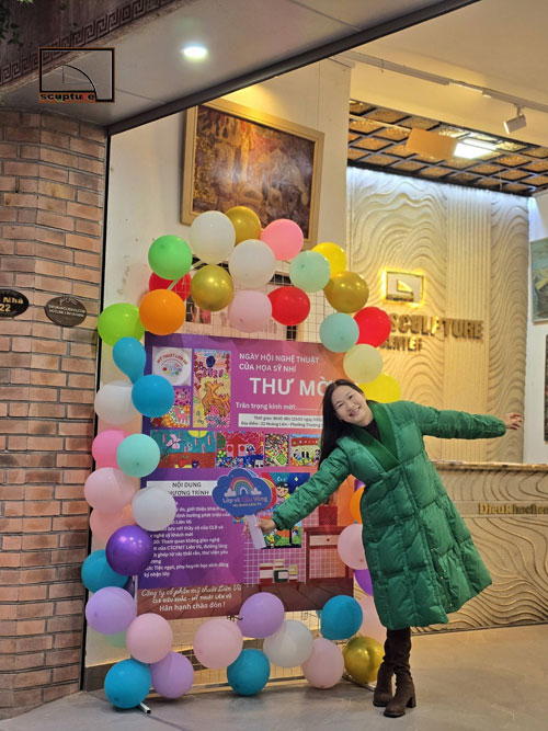 Khai giảng lớp mỹ thuật Nh&iacute; tại C&ocirc;ng ty CP mỹ thuật Li&ecirc;n Vũ