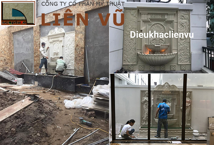 Sử dụng các mẫu đài phun nước sân vườn thiết kế sẵn dễ dàng lắp đặt