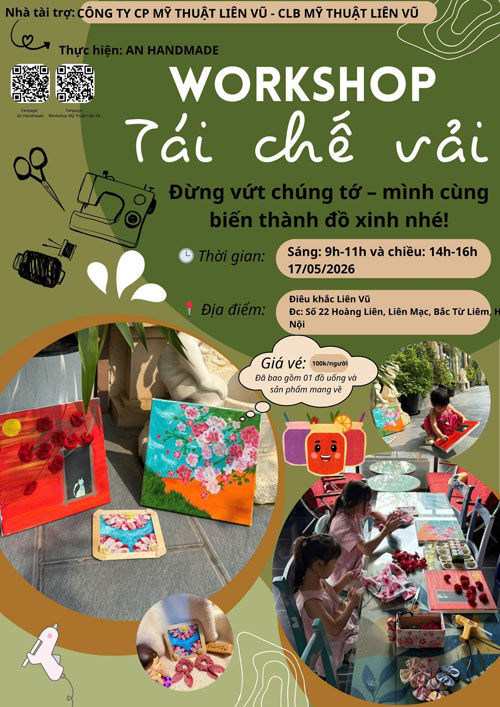 wordshop t&aacute;i chế vải tại C&ocirc;ng ty CP mỹ thuật Li&ecirc;n Vũ