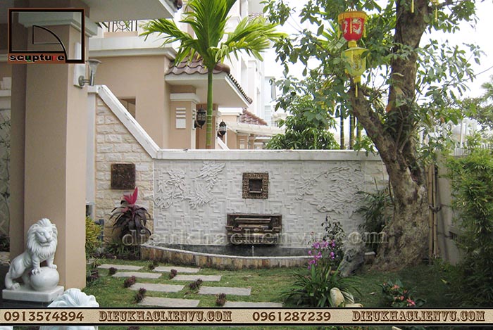Tranh phù điêu sân vườn ứng dụng trong cuộc sống