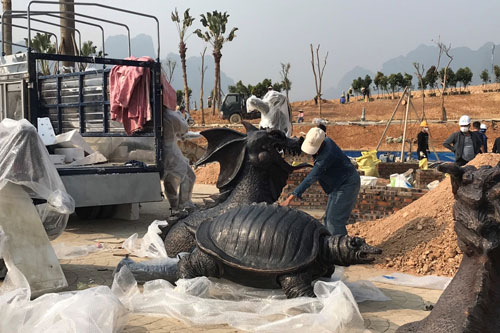 Quy trình sản xuất tượng đá nhân tạo composite