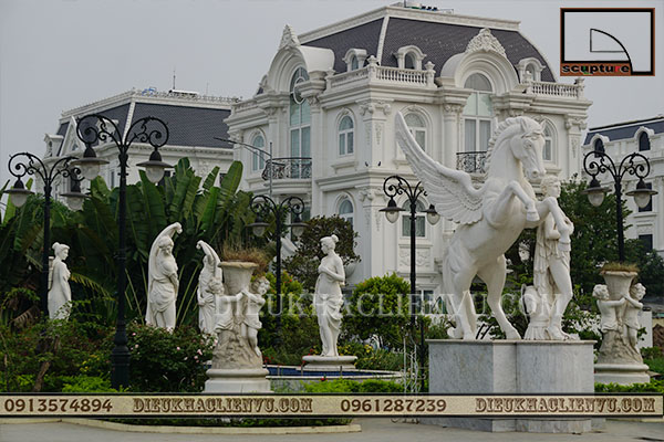 Điêu khắc sân vườn đẹp với tượng