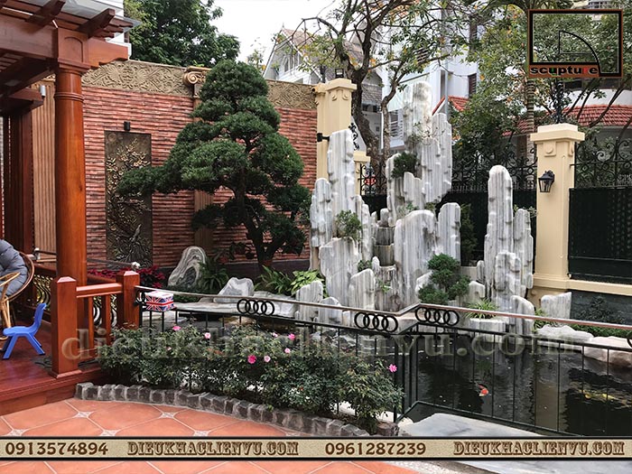 Dự án điêu khắc trang trí tiểu cảnh sân vườn