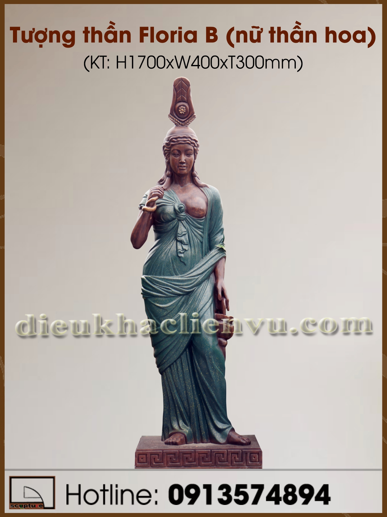 Tượng nữ thần hoa Floria B