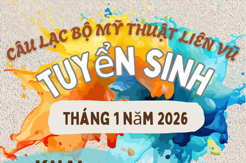 CLB mỹ thuật Liên Vũ tuyển sinh các bé từ 6-12 tuổi
