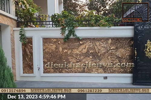 Nâng tầm vẻ đẹp sân vườn với phù điêu đẳng cấp