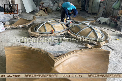 Chuyện từ bản vẽ đến công trình - Phần 2 - Tạo khuôn - Gia cường kết cấu - Đổ Composite