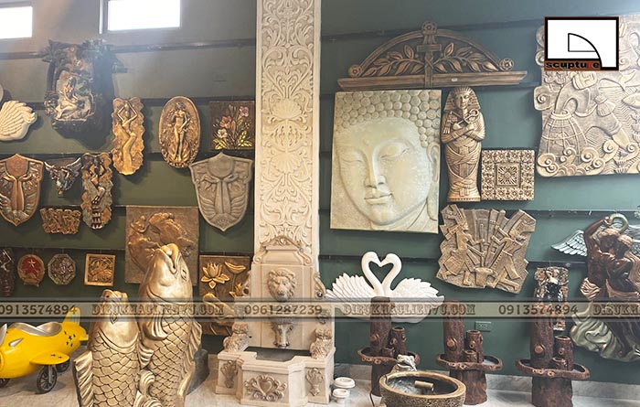 Phòng trưng bày tranh phù điêu sân vườn