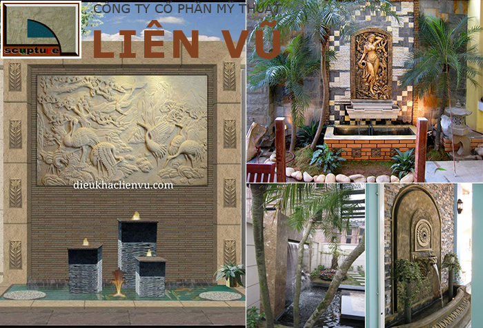 Các mẫu thiết kế đài phun nước sân vườn đẹp