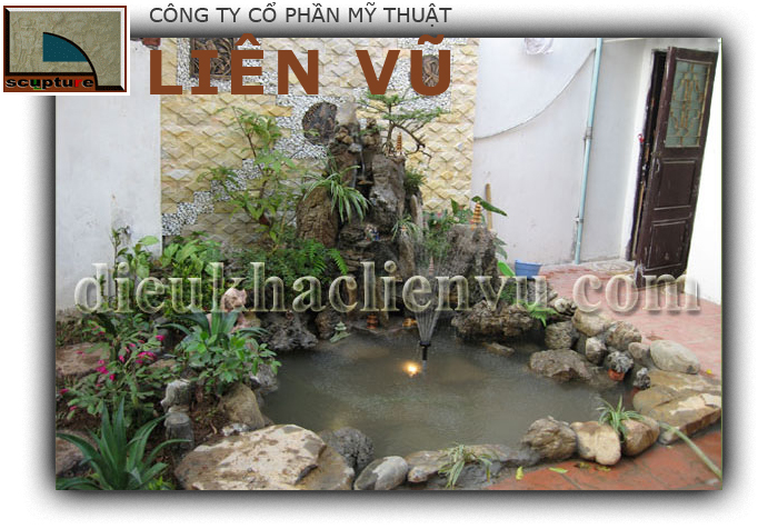 Đài phun nước sân vườn mini