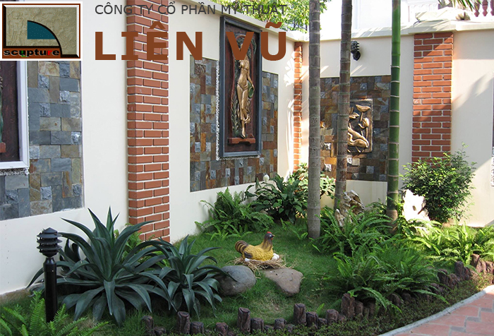 Dịch vụ thi công tiểu cảnh phù điêu sân vườn