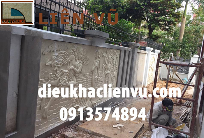 Dịch vụ trang trí phù điêu sân vườn