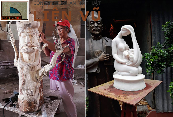 Dieu khac tượng trang trí nội thất