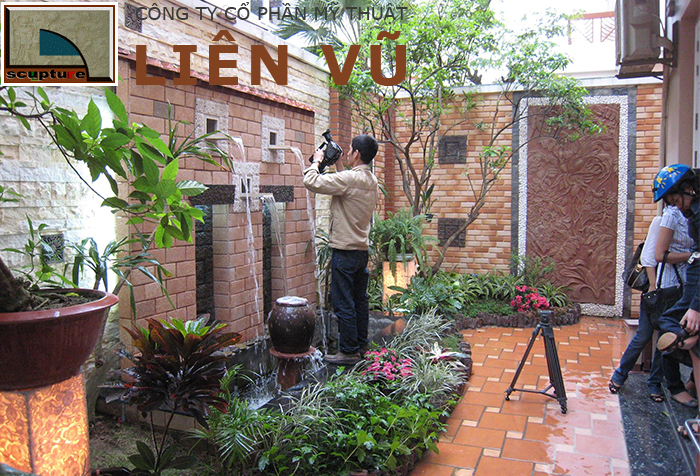 Dự án điêu khắc mini trong sân vườn