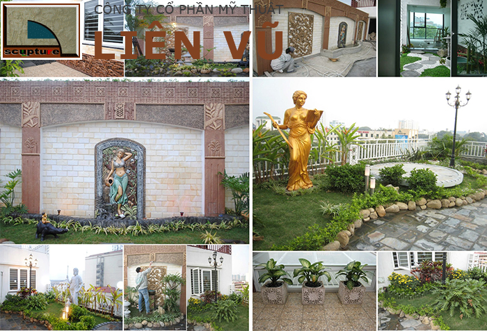 Dự án điêu khắc trong khuôn viên tiểu cảnh sân vườn