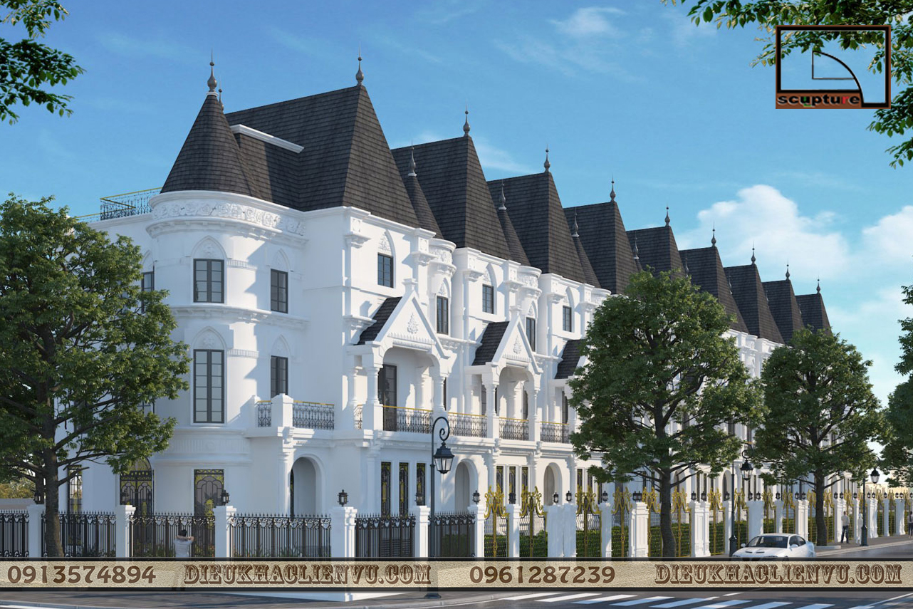 Phù điêu châu Âu trang trí mặt tiền dự án, công trình nhà