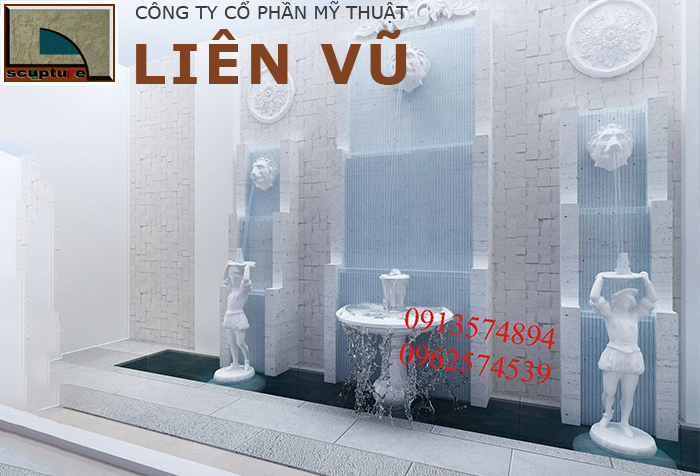 Mẫu đài phun nước sân vườn composite đẹp