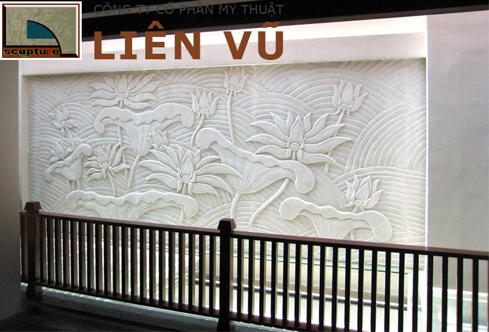 Mẫu phù điêu hoa lá đẹp