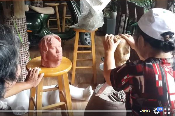 Phác thảo nặn tượng chân dung