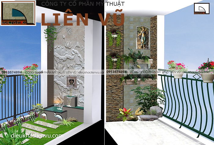 Nhận thiết kế tiểu cảnh ban công nhỏ hẹp
