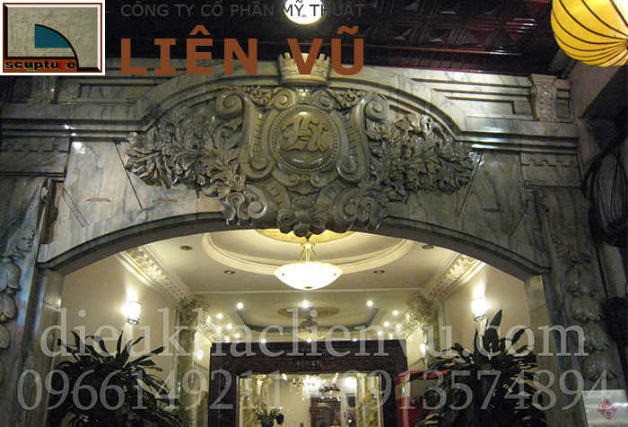 Phù điêu châu Âu cổ điển trang trí kiến trúc