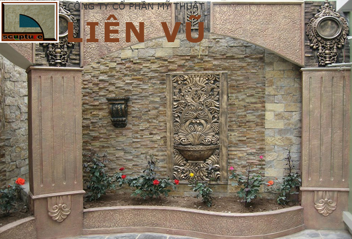 Phù điêu châu Âu trang trí sân vườn