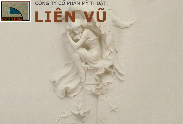 Phù điêu cô gái đắp nổi