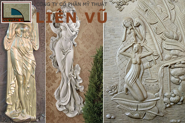 Phù điêu cô gái đẹp