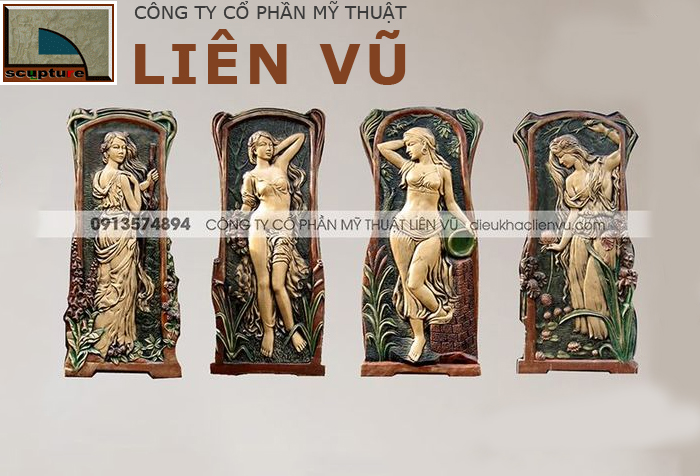 Phù điêu cô gái Pháp