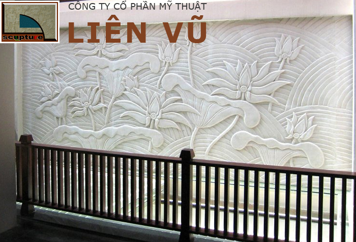 Phù điêu hoa lá composite