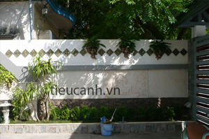 Phù điêu trang trí phòng khách, sân vườn 168 Xuân Diệu