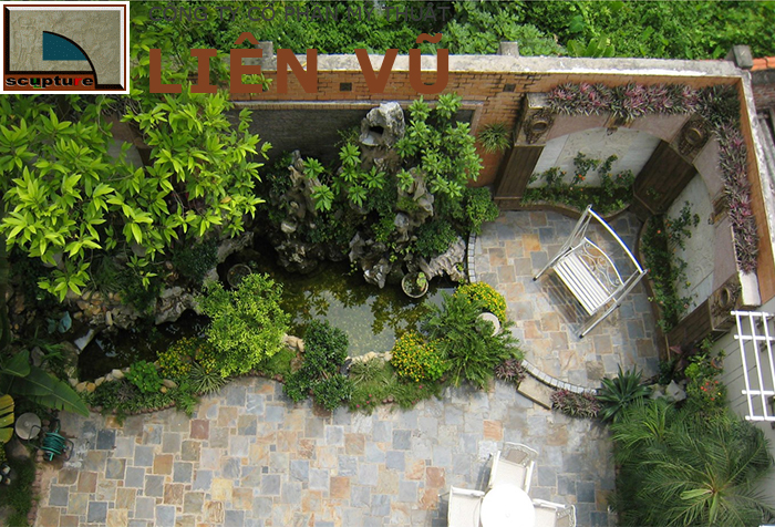 Thi công tiểu cảnh ban công