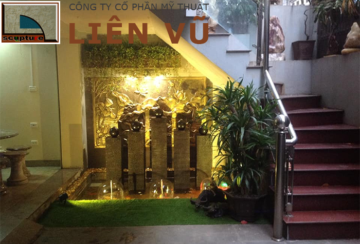 Thi công tiểu cảnh cầu thang