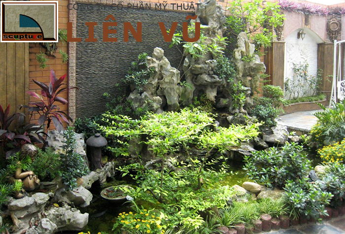 Thi công tiểu cảnh sân vườn non bộ