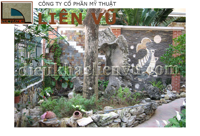 Thi công tiểu cảnh tranh đá