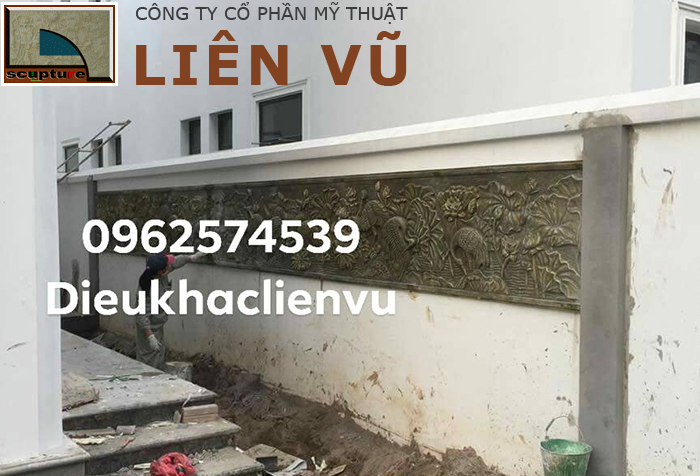 Thi công trang trí phù điêu sân vườn