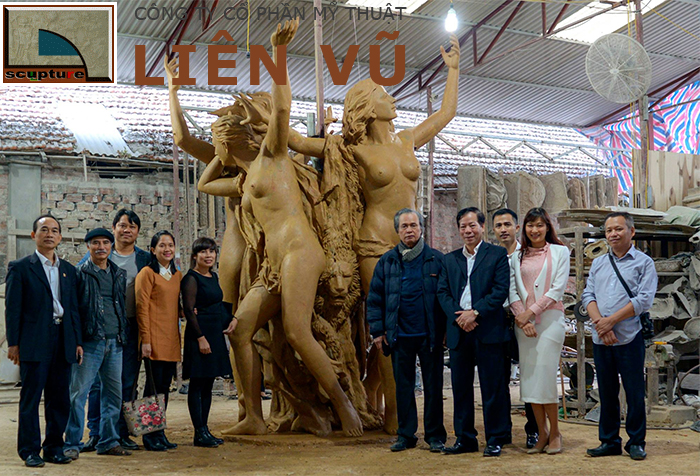 Thi công tượng cô gái