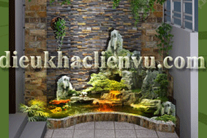 Thiết kế thi công vườn đẹp phù điêu theo yêu cầu