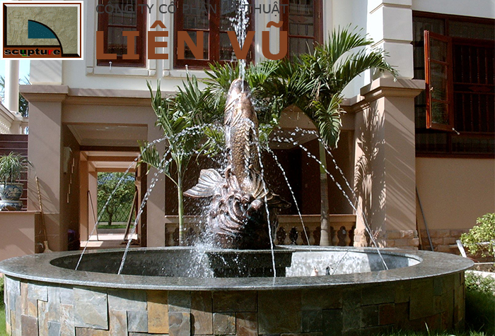 Thiết kế đài phun nước sân vườn