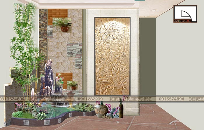 Thi công thiết kế tiểu cảnh giếng trời