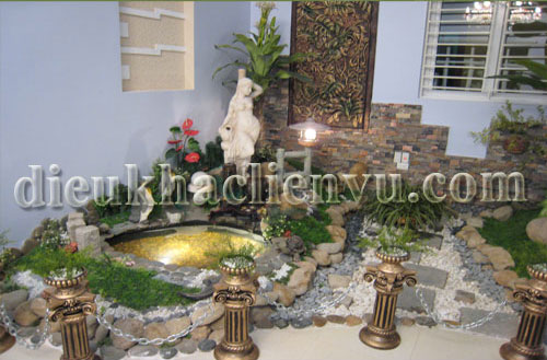 Trang trí giếng trời