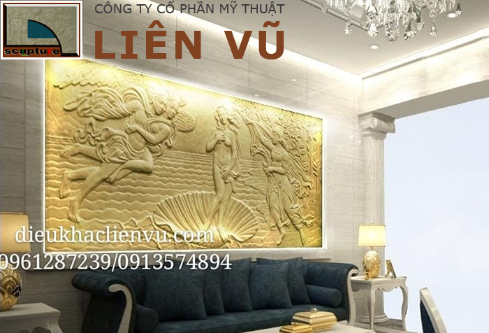 Tranh phù điêu châu Âu trang trí nội thất